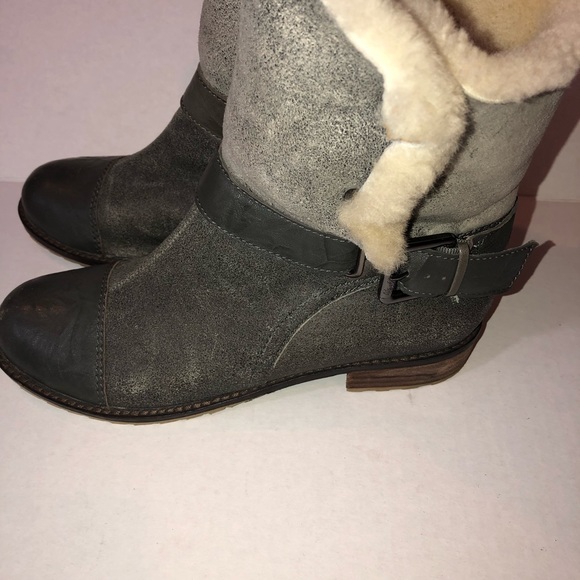 Matt Bernson Gray and Sherpa Distressed Boot. ❤️❤️ - Picture 4 of 8